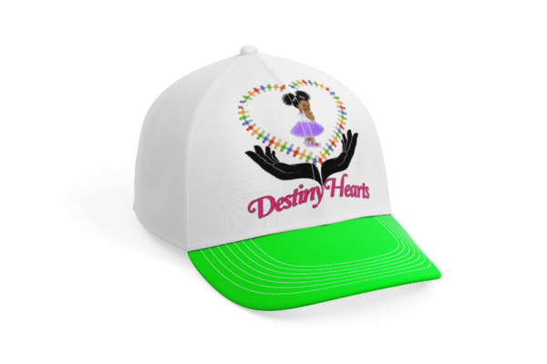 Lime Green & White Baseball Cap