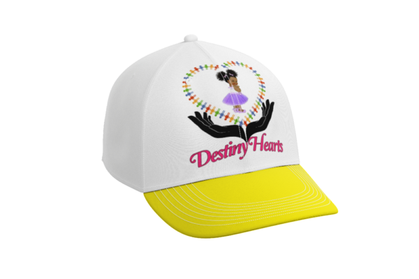 Yellow and White Baseball Cap