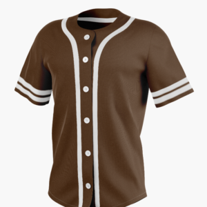 Lime Brown & White Baseball Jersey