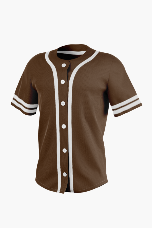 Lime Brown & White Baseball Jersey