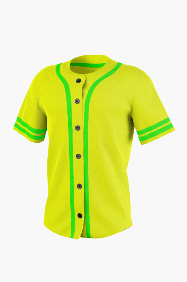 Yellow & Green Baseball Jersey