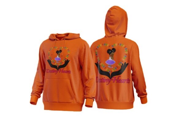 Orange Woman Hoodies