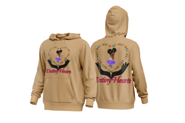 Two Cream & Dark lime brown Hoodies - Image 2