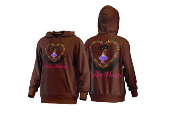 Dark Brown Men Hoodies