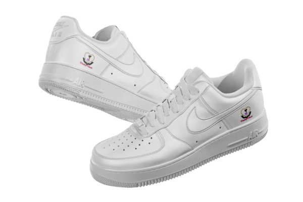 White Nike Air Force 1 Shoes