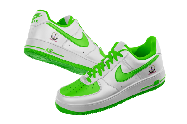 Lime Nike Air Force Shoes