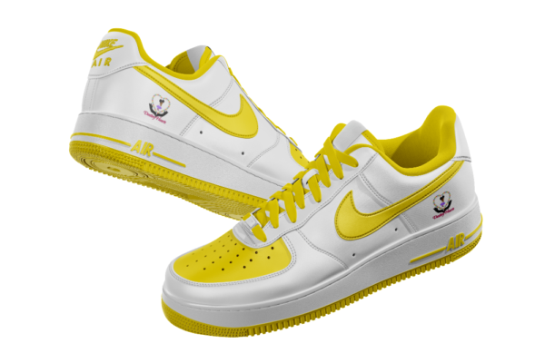 Yellow Nike Air Force 1 Shoe